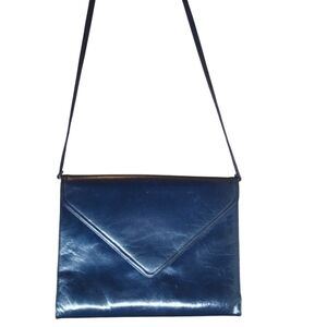 Frenchy of California Vintage Blue Leather Shoulder bag/Clutch